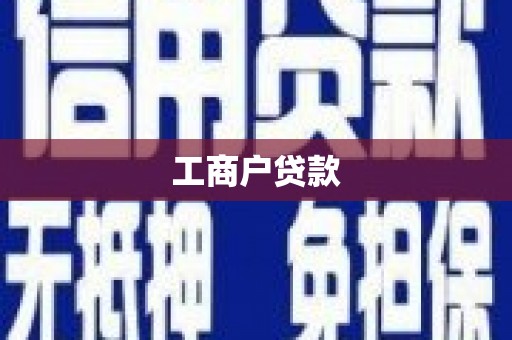 贡山工商户贷款