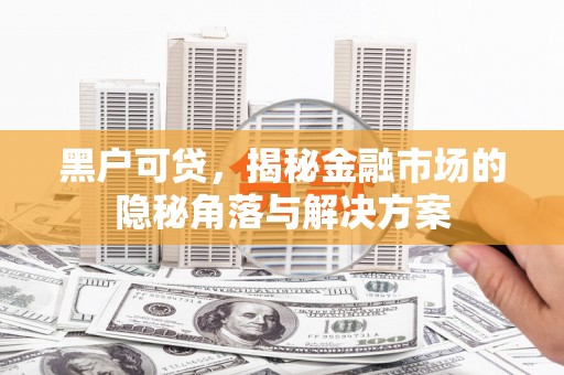 贡山黑户可贷，揭秘金融市场的隐秘角落与解决方案