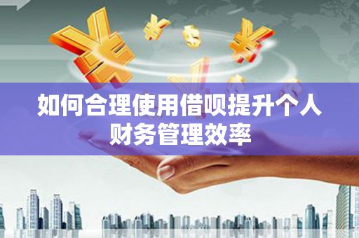 贡山如何合理使用借呗提升个人财务管理效率