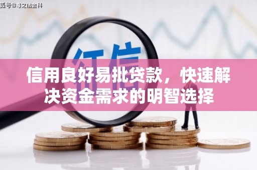 贡山信用良好易批贷款，快速解决资金需求的明智选择
