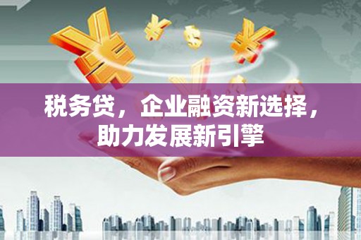 贡山税务贷，企业融资新选择，助力发展新引擎