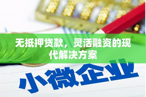 贡山无抵押贷款，灵活融资的现代解决方案