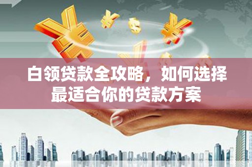 贡山白领贷款全攻略，如何选择最适合你的贷款方案
